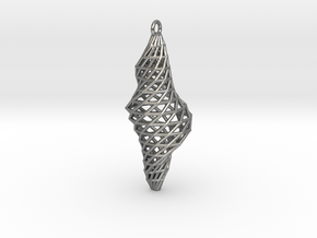 pendant.Wireframe in Natural Silver