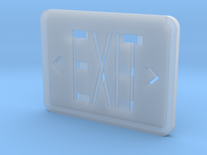 1:12 EXIT sign in Smooth Fine Detail Plastic