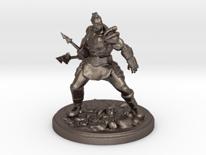 Javelin Orc in Polished Bronzed-Silver Steel