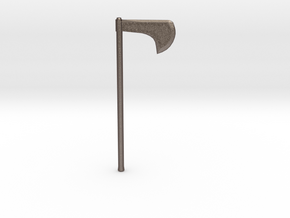 Viking Axe  in Polished Bronzed-Silver Steel