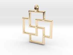Tursaansydan Jewelry Symbol Pendant in 14k Gold Plated Brass