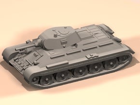 1/100 T-34 tank 1940 model (low detail) in Gray PA12