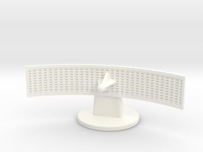 Captain Action Silver Streak Front Radar Dish 1 in White Processed Versatile Plastic