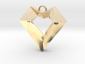 WILD HEART 3 in 14k Gold Plated Brass