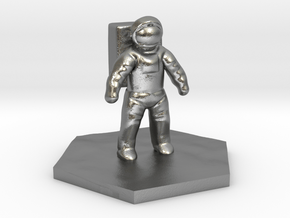 Basic Astronaut hex base figure in Natural Silver