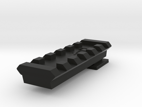 Flash Hot Shoe Picatinny Rail (6 Slots) in Black Natural Versatile Plastic