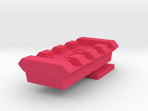 Flash Hot Shoe Picatinny Rail (4 slots) in Pink Processed Versatile Plastic