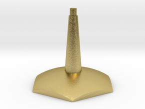 One piece Hex flying-space stand in Natural Brass