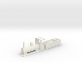 O9 estate loco and bogie tender  in White Natural Versatile Plastic