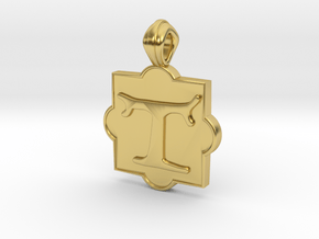 pendente tau quadribolo in Polished Brass