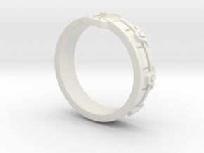 Stargate Ring S in White Premium Versatile Plastic: 6 / 51.5