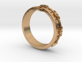 Stargate Ring S in Polished Bronze: 6 / 51.5