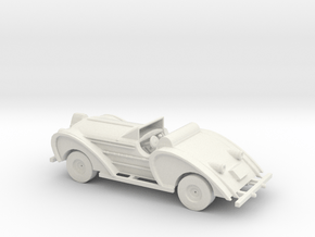 S Scale Antique Car in White Natural Versatile Plastic