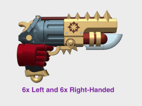 12x Chaos BF:50 Bolt Revolver (L&R) in Tan Fine Detail Plastic