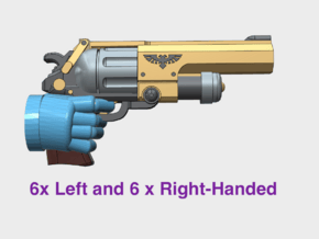 12x BF:38 Bolt Revolver (L&R) in Smooth Fine Detail Plastic