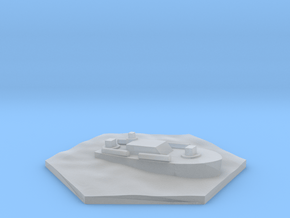 PT boat WW2 warship hex counter in Smooth Fine Detail Plastic