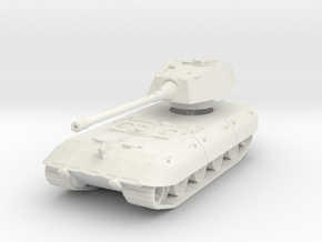 E-100 (Rear Turret) (skirts) 1/160 in White Natural Versatile Plastic