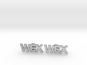 Monogram Cufflinks WEX in Natural Silver