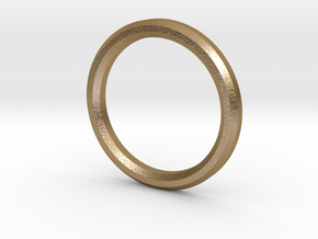 Circle Pendant in Polished Gold Steel