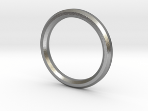 Circle Pendant in Natural Silver
