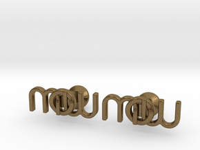 Monogram Cufflinks MWO in Natural Bronze