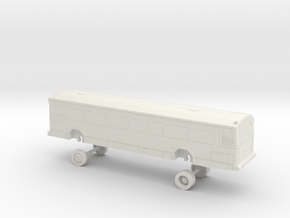 HO Scale Bus Gillig Phantom Fairfield FAST 642 in White Natural Versatile Plastic