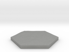 Grass terrain hex tile counter in Gray PA12