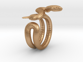 Snake Ring_R03 in Natural Bronze: 5 / 49