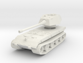 E-100 (Rear Turret) 1/120 in White Natural Versatile Plastic