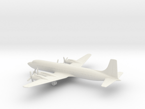 Douglas DC-7C Seven Seas in White Natural Versatile Plastic: 6mm