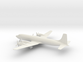 Douglas DC-7C Seven Seas in White Natural Versatile Plastic: 1:350