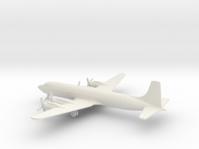 Douglas DC-7C Seven Seas in White Natural Versatile Plastic: 1:500