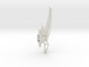 SID_W46_D Customized Scarab Shileld FOR Bionicle in White Natural Versatile Plastic