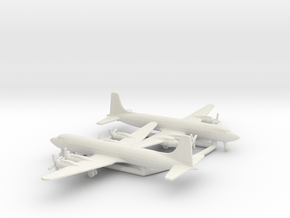 Douglas DC-7C Seven Seas in White Natural Versatile Plastic: 1:600