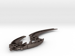 SID_W45 Movie Edition Scarab Sword FOR Bionicle in Polished Bronzed-Silver Steel