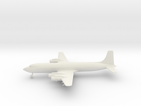 Douglas DC-7C Seven Seas in White Natural Versatile Plastic: 1:160 - N