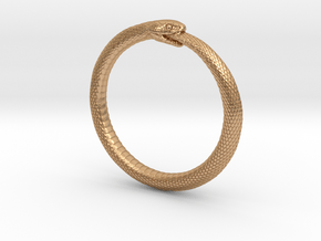 Snake Bracelet_B03 _ Ouroboros in Natural Bronze: Large