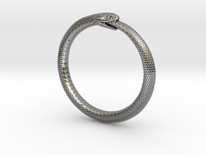 Snake Bracelet_B03 _ Ouroboros in Antique Silver: Small