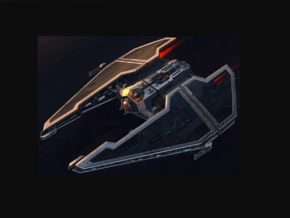 Sith Fury Imperial interceptor / transport in Tan Fine Detail Plastic