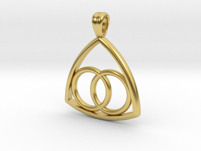 Two in one [pendant] in Polished Brass