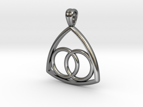 Two in one [pendant] in Polished Silver