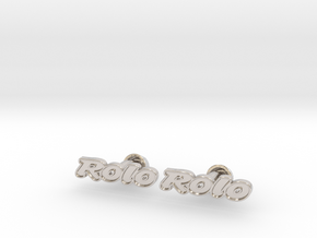 Rolo Cufflinks in Platinum