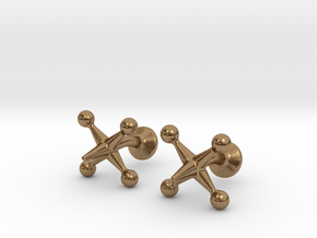 Jacks Cufflinks in Natural Brass