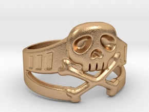 Space Captain Harlock Ring Size 13 in Natural Bronze