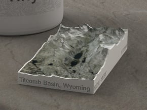 Titcomb Valley, Wyoming, USA, 1:100000 in Natural Full Color Sandstone