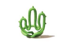 cactusring size 6 in Green Processed Versatile Plastic: 6 / 51.5