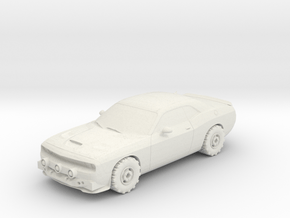 Wasteland Wars Modern Muscle Car in White Natural Versatile Plastic