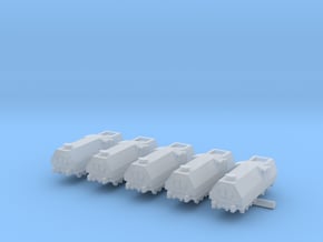 Armored Train x5 in Tan Fine Detail Plastic