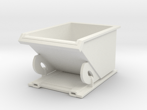 Forklift Dumpster 1/48 in White Natural Versatile Plastic