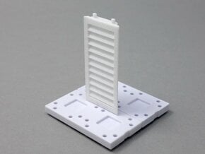 3D Louver in White Natural Versatile Plastic